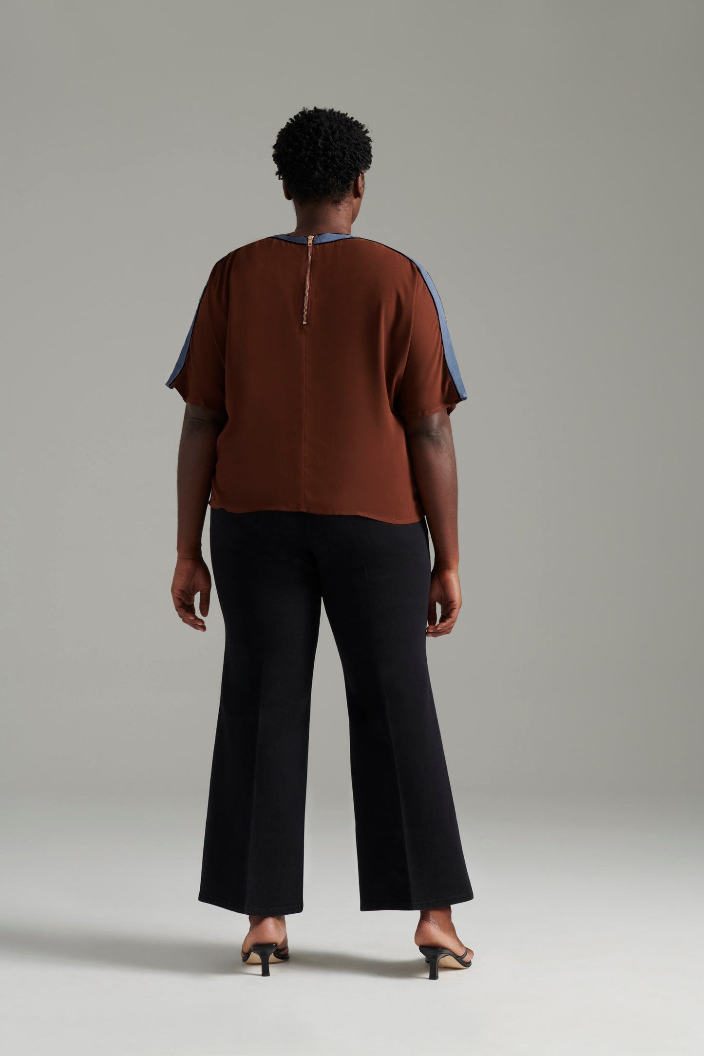 Coffee | Georgette Marni Top | back