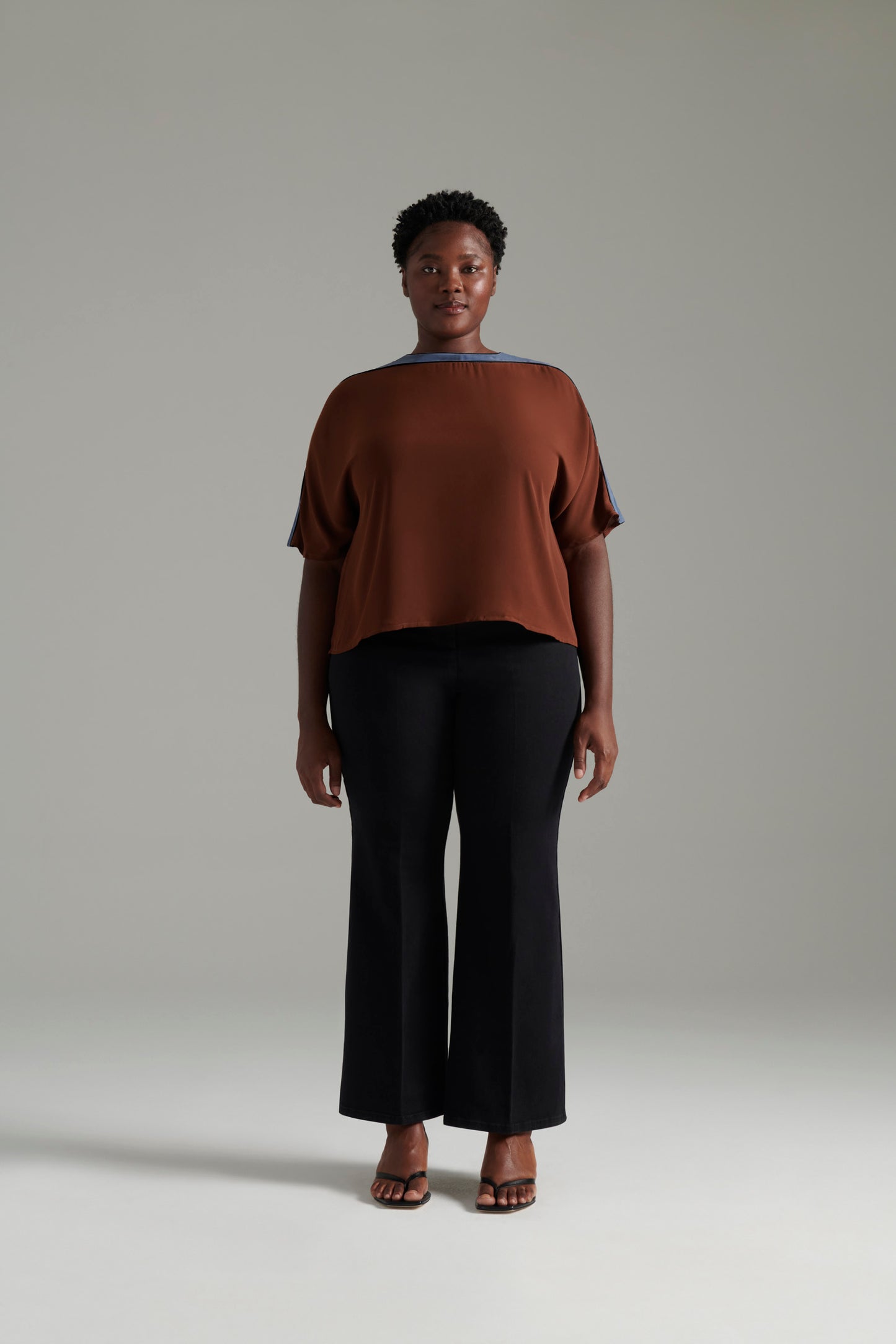 Coffee | Georgette Marni Top | front