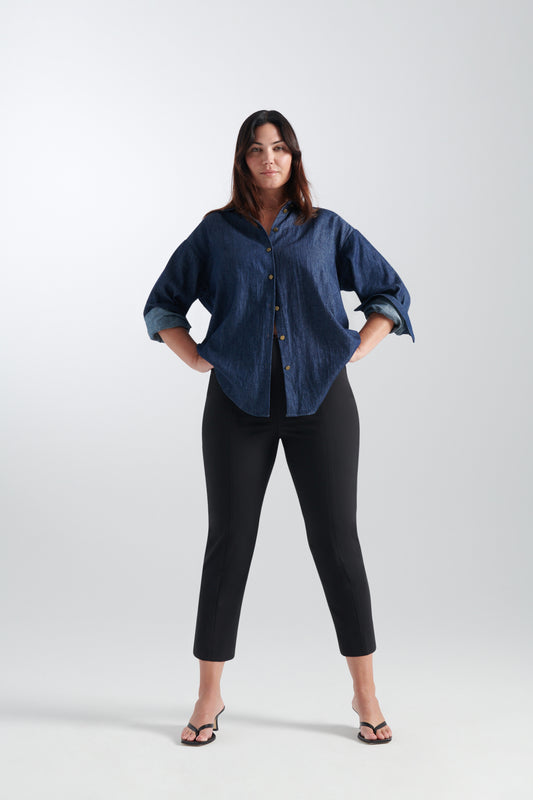 Indigo wash | Tammy denim shirt | front