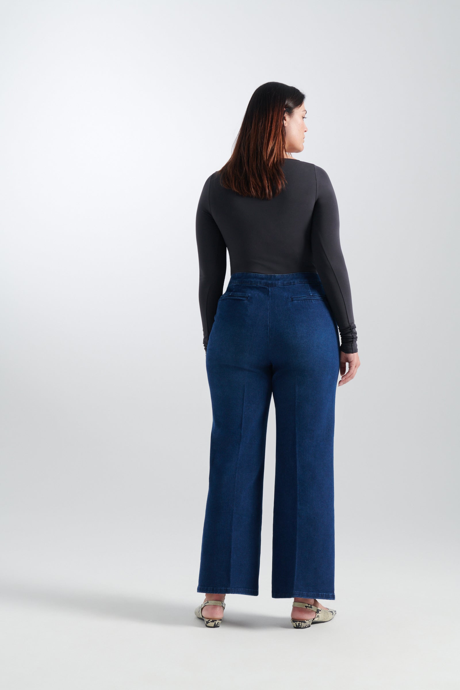 Medium Wash | Dalita denim trouser | back