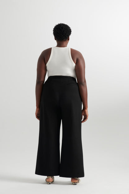 Black | Ponte Dalita pants | back