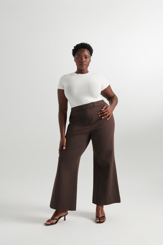 Espresso | Ponte Dalita pants | alt2