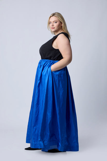 Yves Klein Blue | Ingrid Maxi Ballgown Skirt | side