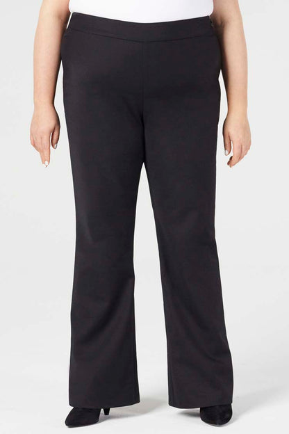 Black | Celene Flare Pants - Shape C - Front View | Model is a Pari Passu Fit C4