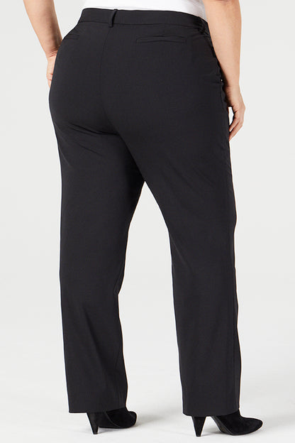 Black | Greer Classic Pants - Shape B - Rear View | Model is a Pari Passu Fit B4
