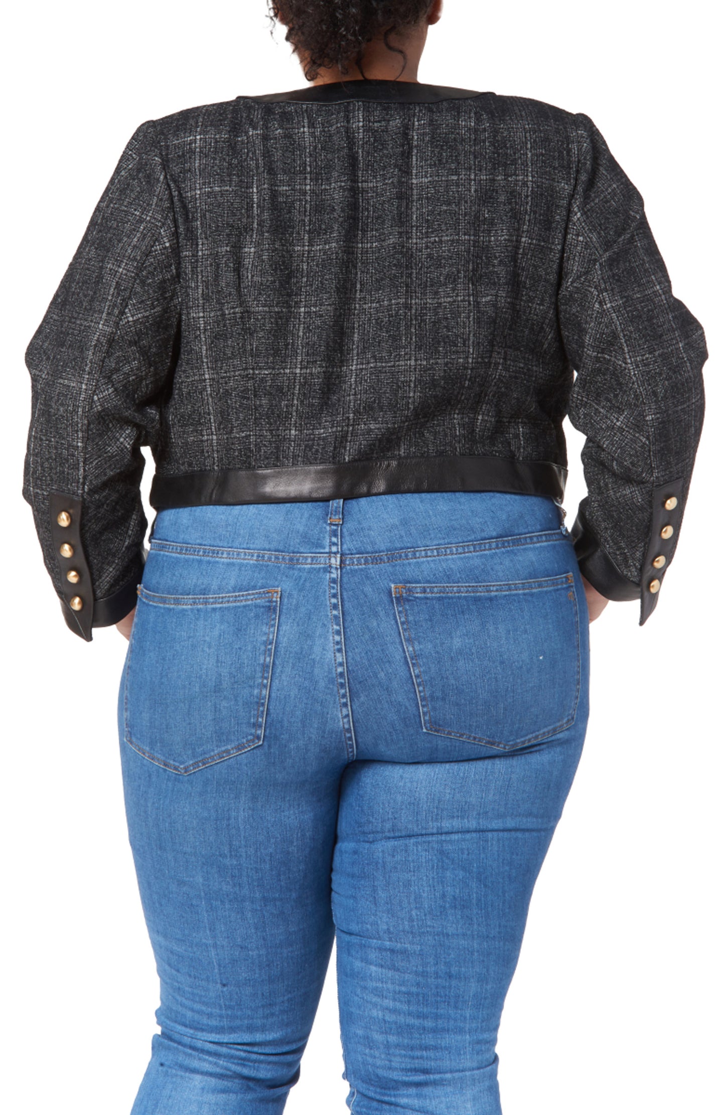 Black Tweed | Jessica Tweed Jacket-back view